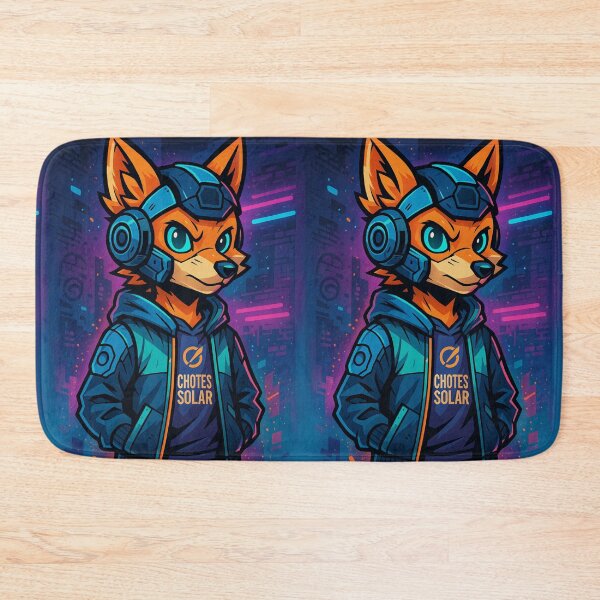 Item preview, Cyber Skater Fox – Guardian of the Neon Streets designed and sold by Doostod.