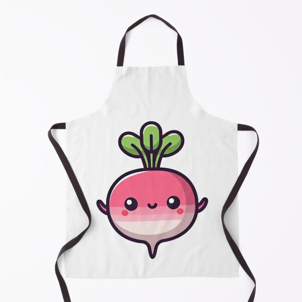 Item preview, Happy Kawaii Radish Cartoon Vegetable Design designed and sold by ArtfulWeave.