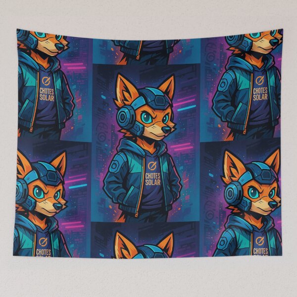 Item preview, Cyber Skater Fox – Guardian of the Neon Streets designed and sold by Doostod.