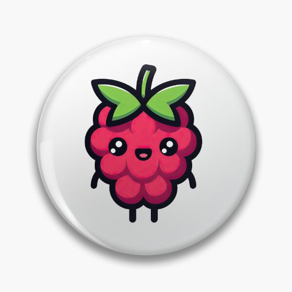 Item preview, Kawaii Raspberry Cartoon Character with Big Eyes designed and sold by ArtfulWeave.