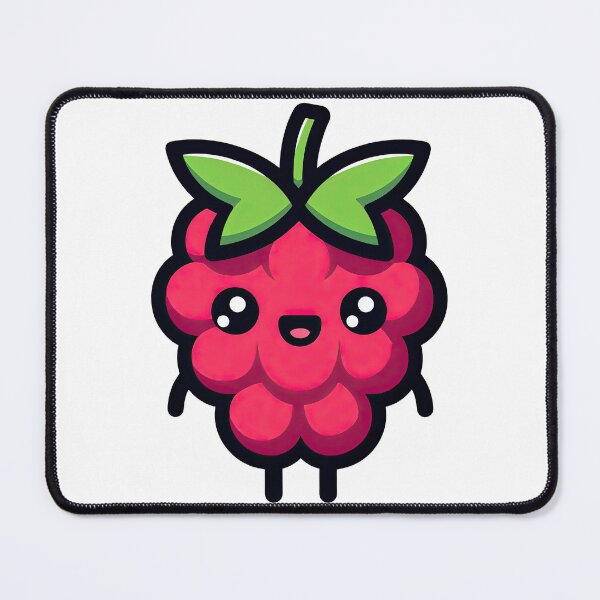 Item preview, Kawaii Raspberry Cartoon Character with Big Eyes designed and sold by ArtfulWeave.