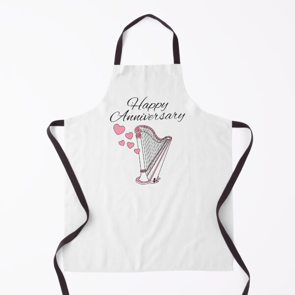 Item preview, Happy Anniversary, Harp Harpist String Musician Wedding designed and sold by doodlerob.