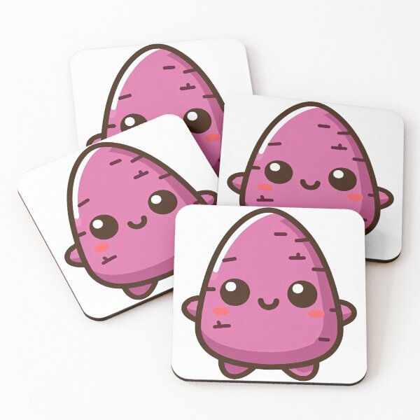 Item preview, Cute Kawaii Sweet Potato Cartoon Character Design designed and sold by ArtfulWeave.