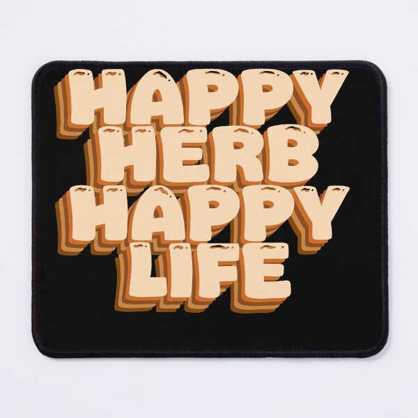 Item preview, Happy Herb Happy Life - Positive Herbal Statement designed and sold by GartenIdeen.