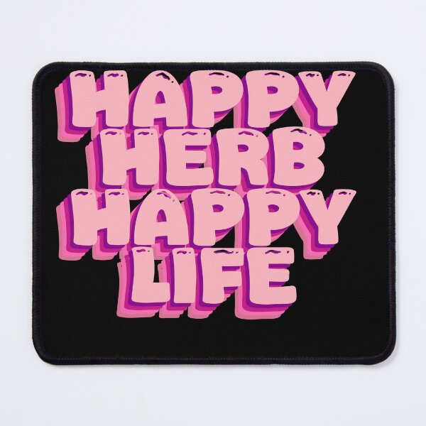 Item preview, Happy Herb Happy Life - Positive Herbal Statement designed and sold by GartenIdeen.