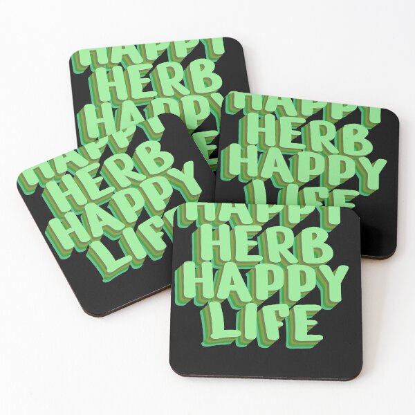 Item preview, Happy Herb Happy Life - Positive Herbal Statement designed and sold by GartenIdeen.