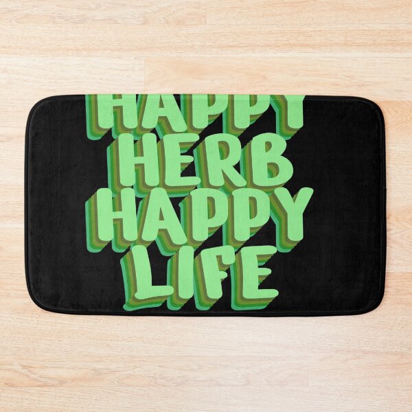Item preview, Happy Herb Happy Life - Positive Herbal Statement designed and sold by GartenIdeen.