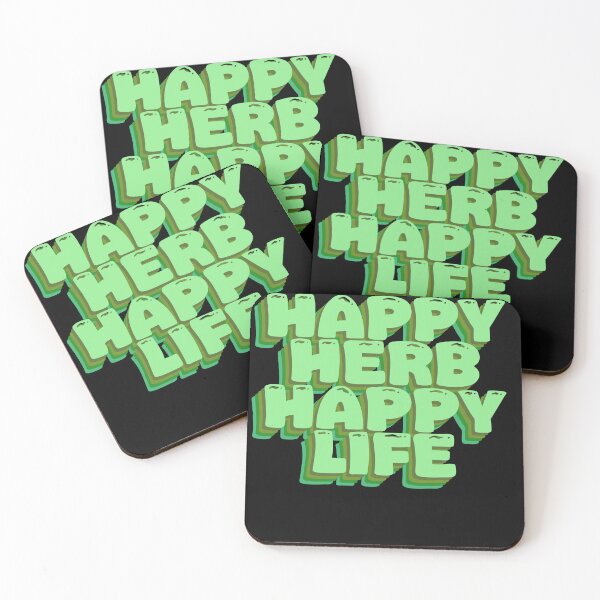 Item preview, Happy Herb Happy Life - Positive Herbal Statement designed and sold by GartenIdeen.