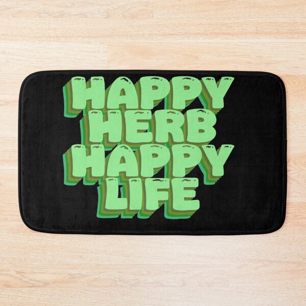 Item preview, Happy Herb Happy Life - Positive Herbal Statement designed and sold by GartenIdeen.