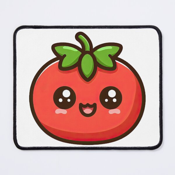 Item preview, Smiling Kawaii Tomato Cartoon Fruit Illustration designed and sold by ArtfulWeave.