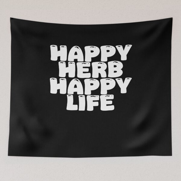 Item preview, Happy Herb Happy Life - Positive Herbal Statement designed and sold by GartenIdeen.
