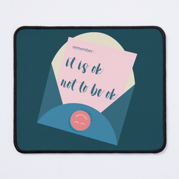 Item preview, It’s OK Not to Be OK | Cute Envelope Mental Health Note with Real Talk designed and sold by Steff & Co.