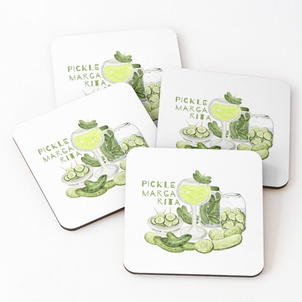 Item preview, Pickle Margarita Design in Watercolor designed and sold by andrebalest.art.
