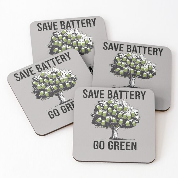 Item preview, Saving Batteries Going Green designed and sold by Printed Mistakes.