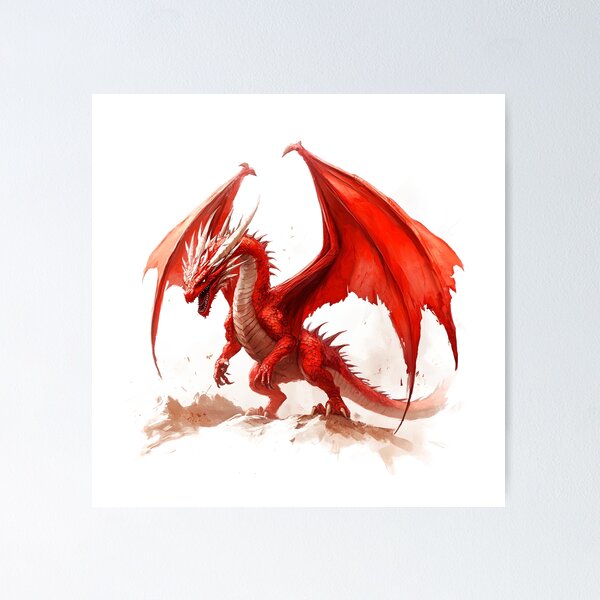 Item preview, Red dragon designed and sold by Vibe Ink.
