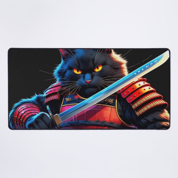 Item preview, Kaoru – Samurai Cat with Katana | Epic Feline Warrior | Japanese Anime Style designed and sold by All Creative Designer.
