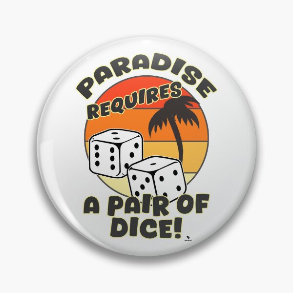 Item preview, Pair Of Dice Funny Boardgame Design Art designed and sold by mytshirtfort.