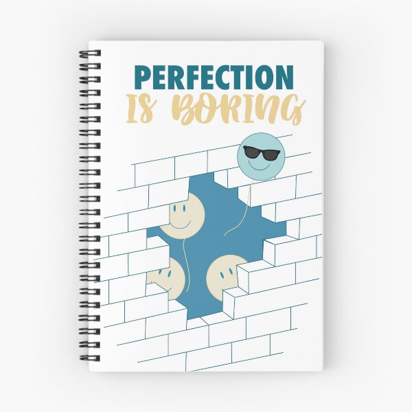 Item preview, Perfection Is Boring | Funny Be Yourself Typography Wall Art designed and sold by Steff & Co.
