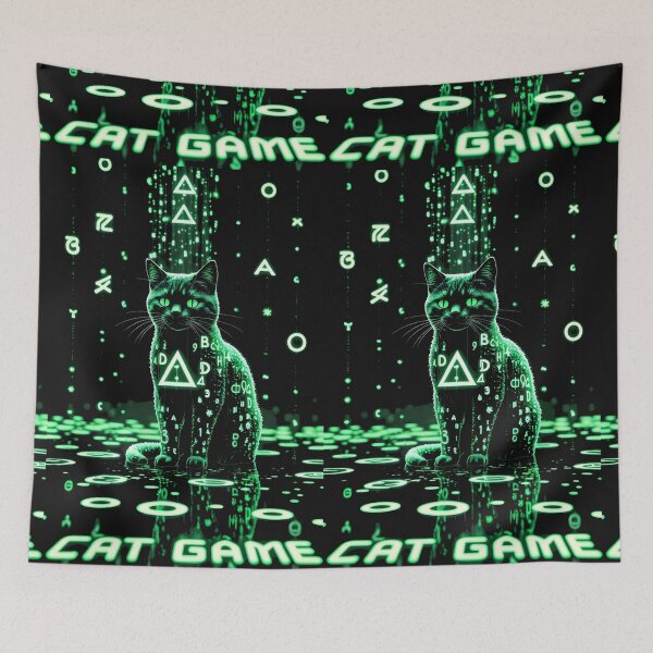 Item preview,  Cat Game Matrix - Futuristic Tech Art designed and sold by harry mac.