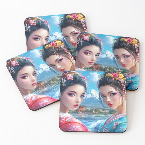 Item preview, Beautiful Japanese Women in Traditional Attire designed and sold by Artessie.