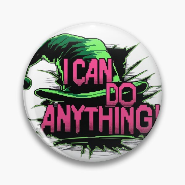 Item preview, Glitchy "I Can Do Anything" Tee – Jevil Fan Art Shirt designed and sold by Homecrate01.