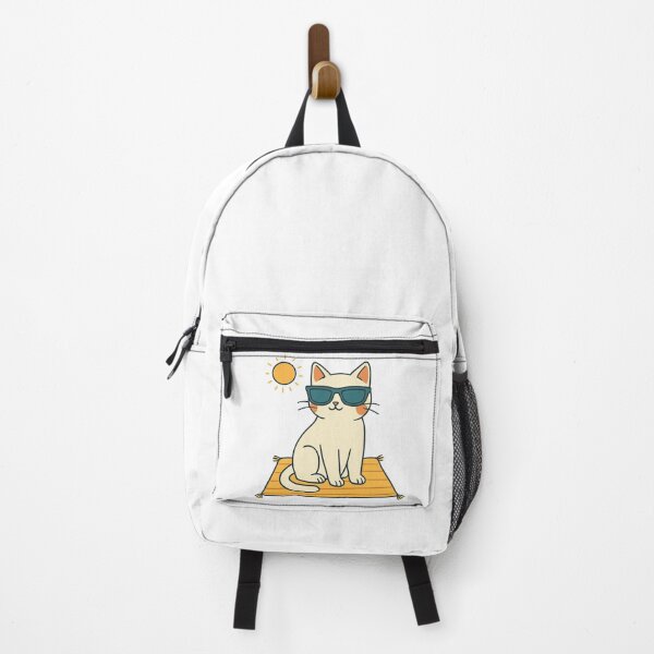 Item preview, Cool Sunglasses Cat on Summer Beach Towel designed and sold by ArtfulWeave.