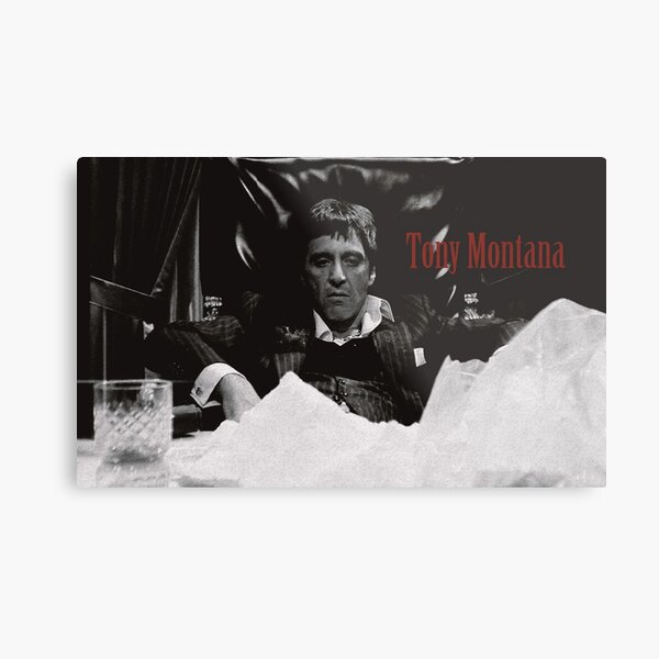 Tony Montana Scarface Lámina metálica