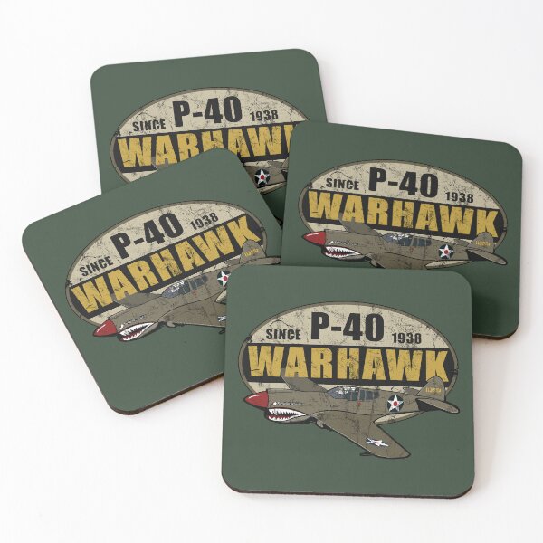 Item preview, P-40 Warhawk "Since 1938" Vintage Style WW2 Aircraft  designed and sold by RealPilotDesign.