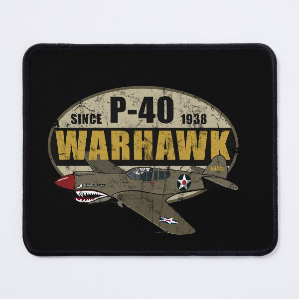 Item preview, P-40 Warhawk "Since 1938" Vintage Style WW2 Aircraft designed and sold by RealPilotDesign.