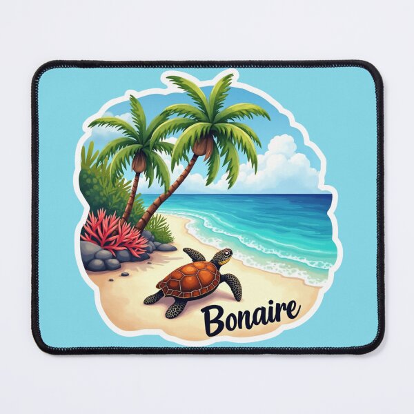 Item preview, Sea turtle on bonaire sticker designed and sold by seahorse crossing.