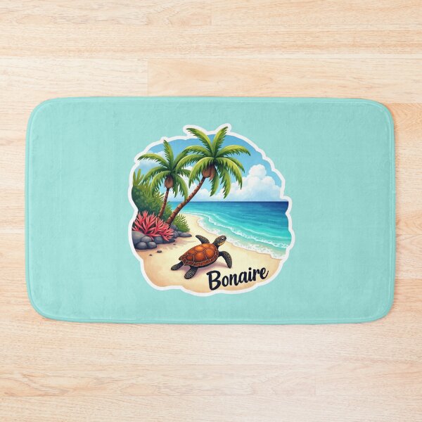 Item preview, Sea turtle on bonaire sticker designed and sold by seahorse crossing.