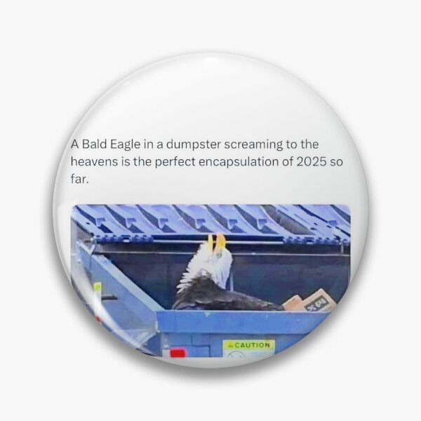 Item preview, Bald Eagle Dumpster Scream! – The People Rise Up for Freedom! designed and sold by Earth Nature Creations.