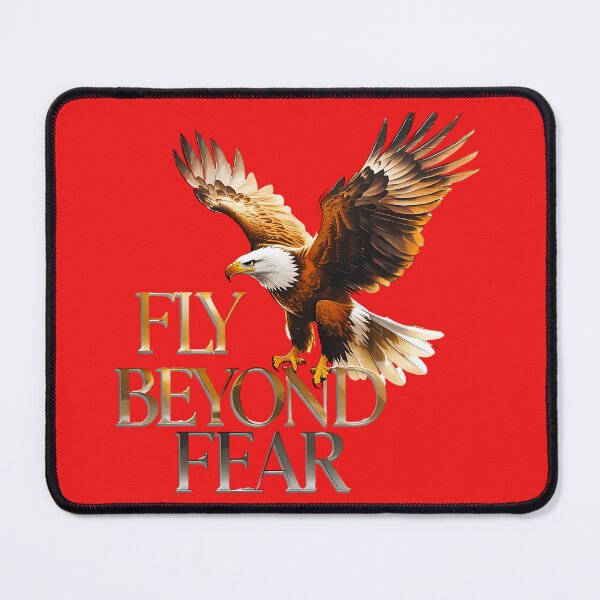 Item preview, Motivational Eagle Fly Beyond Fear Quote designed and sold by Bliss Find And Design.