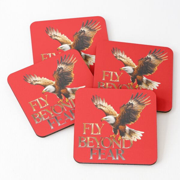 Item preview, Motivational Eagle Fly Beyond Fear Quote designed and sold by Bliss Find And Design.