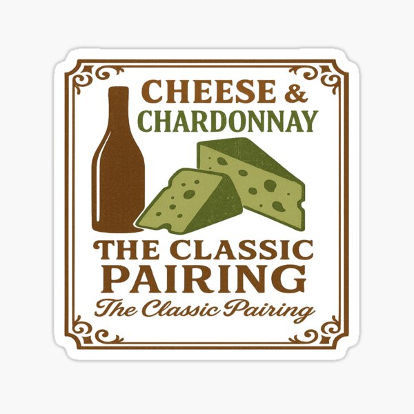Artikel-Vorschau von Käse & Chardonnay Vintage Label Wein T-Shirt, designt und verkauft von Just-BeCreative.