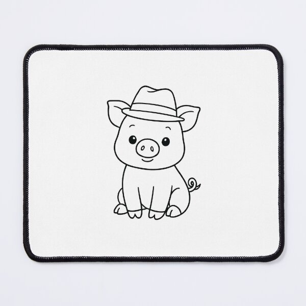 Item preview, Pig with Fedora designed and sold by DrexDesigns.
