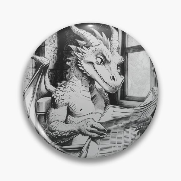 Item preview, Dragon using the Restroom (funny) designed and sold by Carritz.