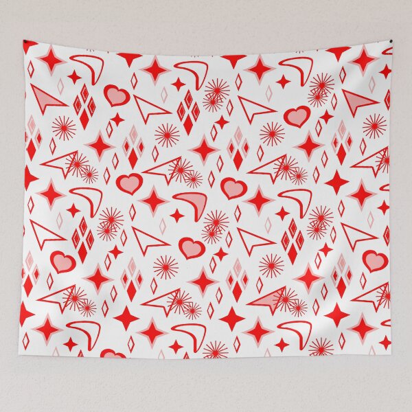 Item preview, Valentine Hearts Retro Mix Seamless Repeat designed and sold by Sharon Schwalbe.