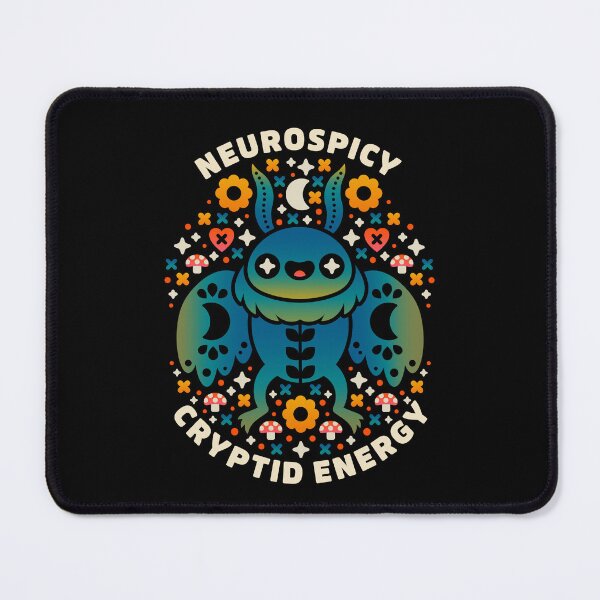 Item preview, Neurospicy Cryptid Energy – Cute Neurodivergent Mothman Creature Design designed and sold by musingtreeart.