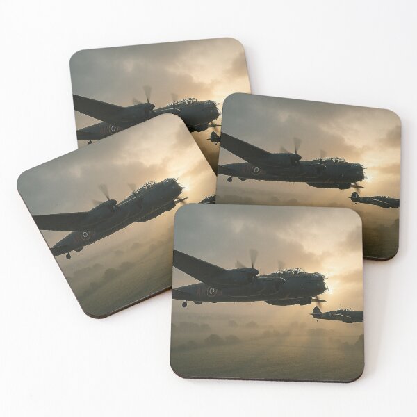 Item preview, Dawn Patrol Lancaster and Spitfire in Mist designed and sold by Skyframe Aviation.