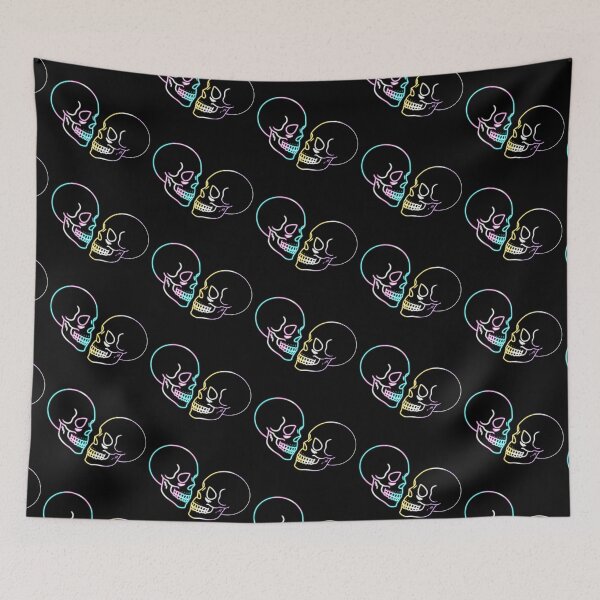 Item preview, Trans and Nonbinary Pride Skulls designed and sold by ashstash.