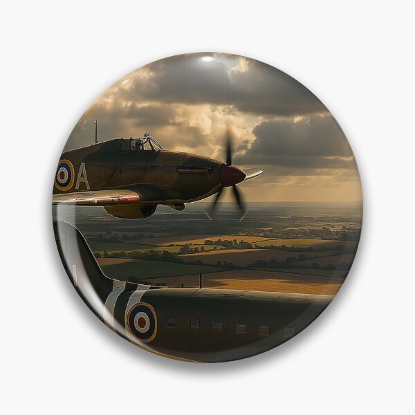 Item preview, Dakota and Hurricane Above Autumn Fields designed and sold by Skyframe Aviation.