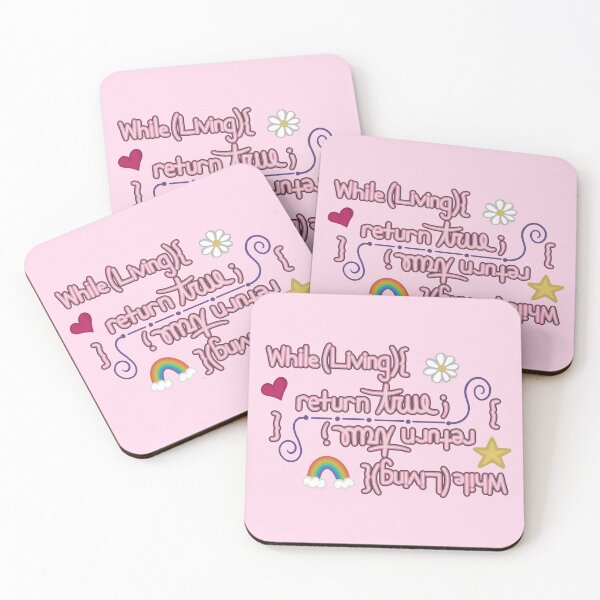 Item preview, While Living, Return True Cute Coding designed and sold by FrogArtShop.