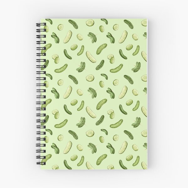 Item preview, Watercolor Pickles Pattern (Green Background) designed and sold by andrebalest.art.