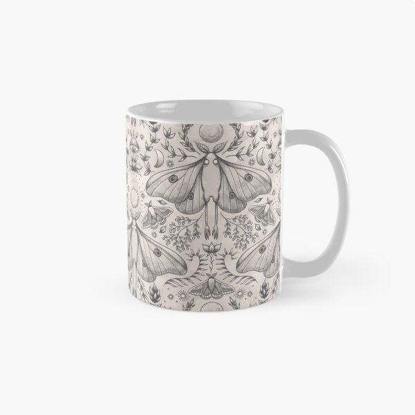 Item preview, Mystical Mothman Pattern – Lunar Forest Cryptid Design designed and sold by musingtreeart.