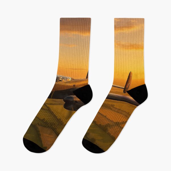 Item preview, Golden Hour Lancaster Over English Fields designed and sold by Skyframe Aviation.