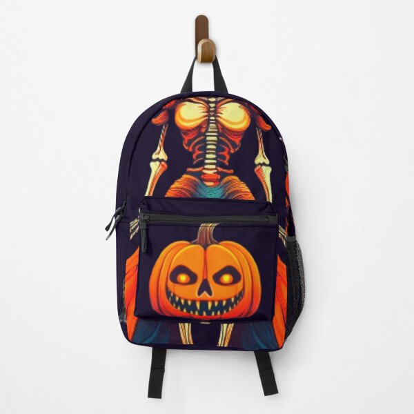 Item preview, Halloween pumpkin skeleton tee designed and sold by JumWow.