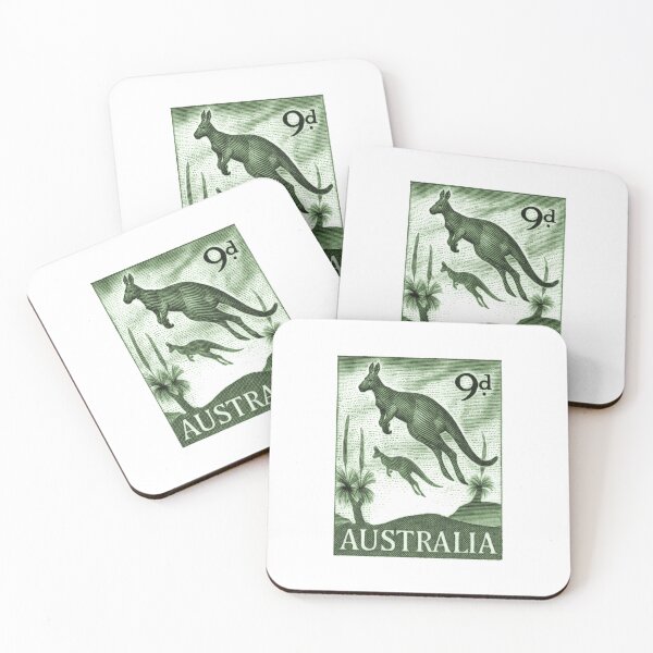 Item preview, 1959 Australia Kangaroos Postage Stamp designed and sold by retrographics.