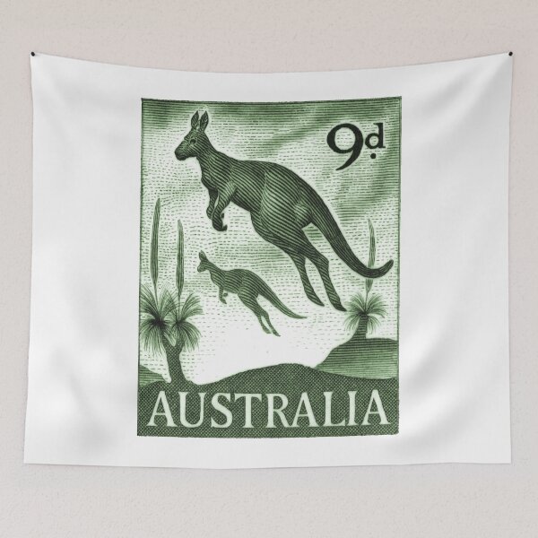 Item preview, 1959 Australia Kangaroos Postage Stamp designed and sold by retrographics.