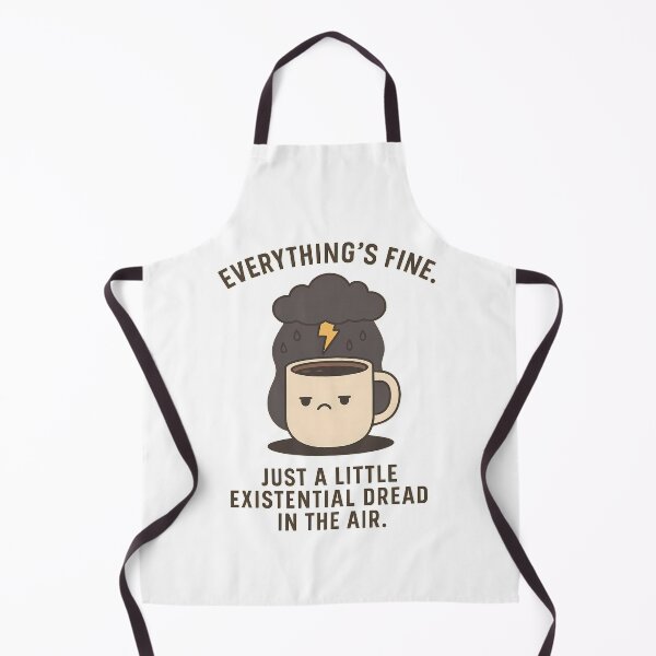 Item preview, Funny Existential Dread Shirt – “Everything’s Fine” Coffee Character T-Shirt designed and sold by BambaKchula.